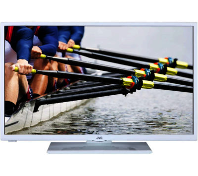 32 Jvc LT-32C346  LED TV with Built-in DVD Player - White